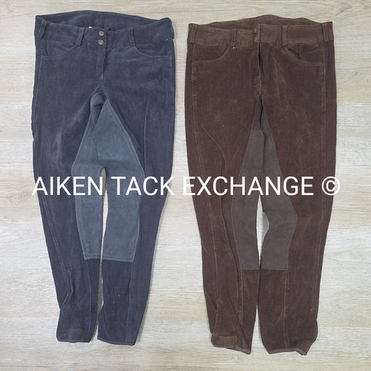 BARGAIN BUNDLE: 2 Pair Corduroy Full Seat Breeches, Size 28