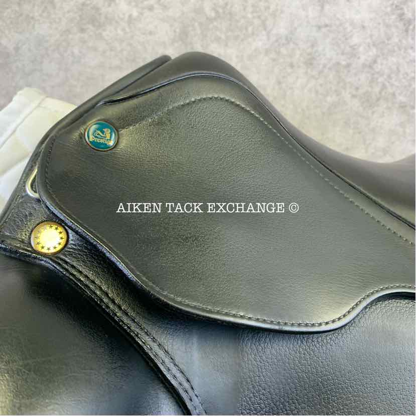 2017 Prestige Passion K Monoflap Dressage Saddle, 17" Seat, 33 Tree - M/MW, Wool Flocked Panels