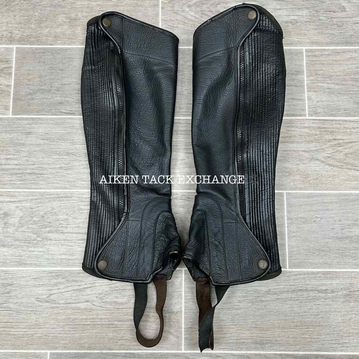 The Elite Leather Half Chaps, Size TL - S