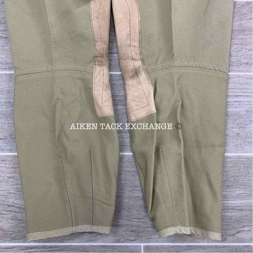 BARGAIN BUNDLE: 2 Pairs Tailored Sportsman Side Zip Knee Patch Breeches, Size 32