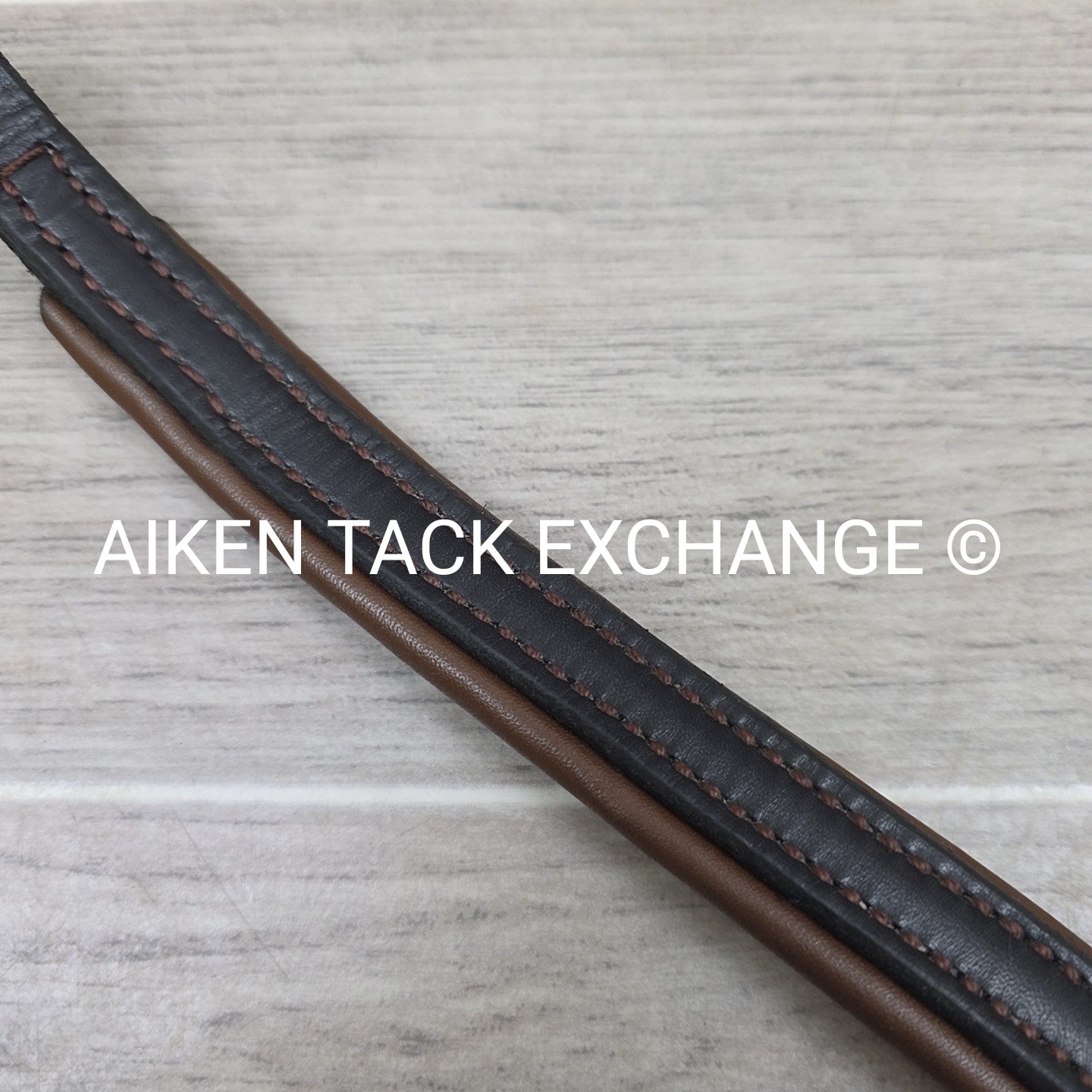 Plain Padded Browband, Brown, 17"