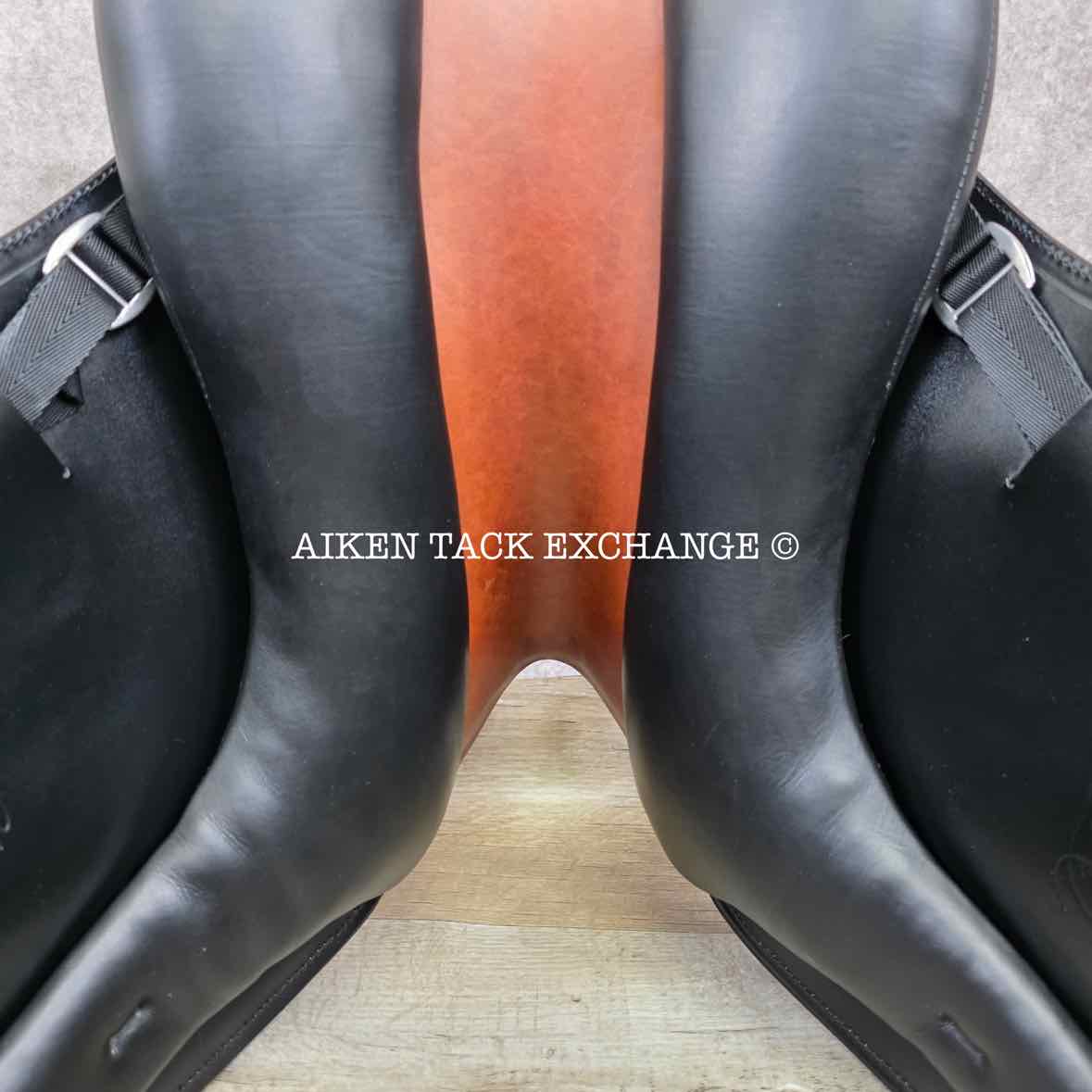 2023 Schleese Tribute Monoflap Dressage Saddle, 18" Seat, Adjustable AdapTree, Wool Flocked Panels