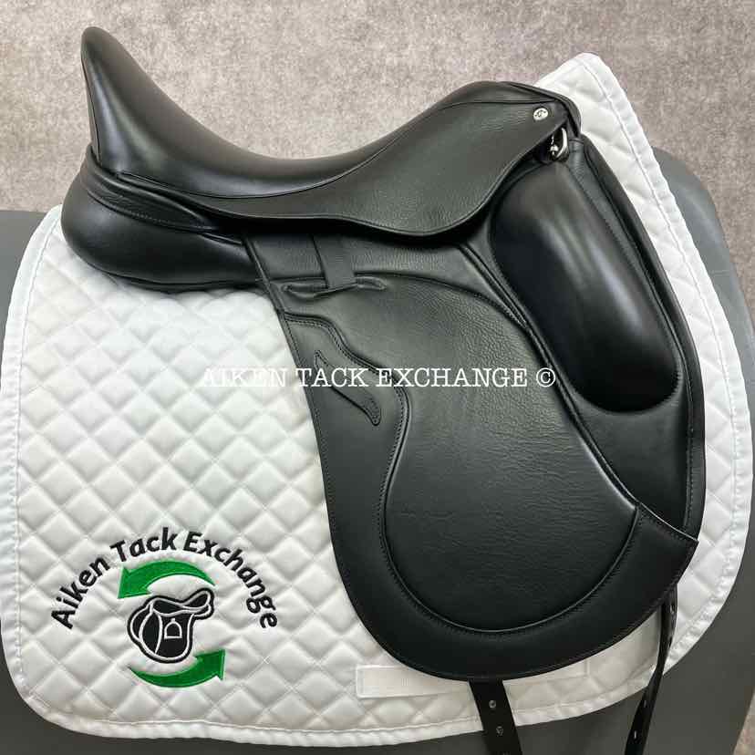2024 Envy by Custom Saddlery Motion Monoflap Dressage Saddle, 17.5" Seat, Adjustable Tree, Wool Flocked Panels