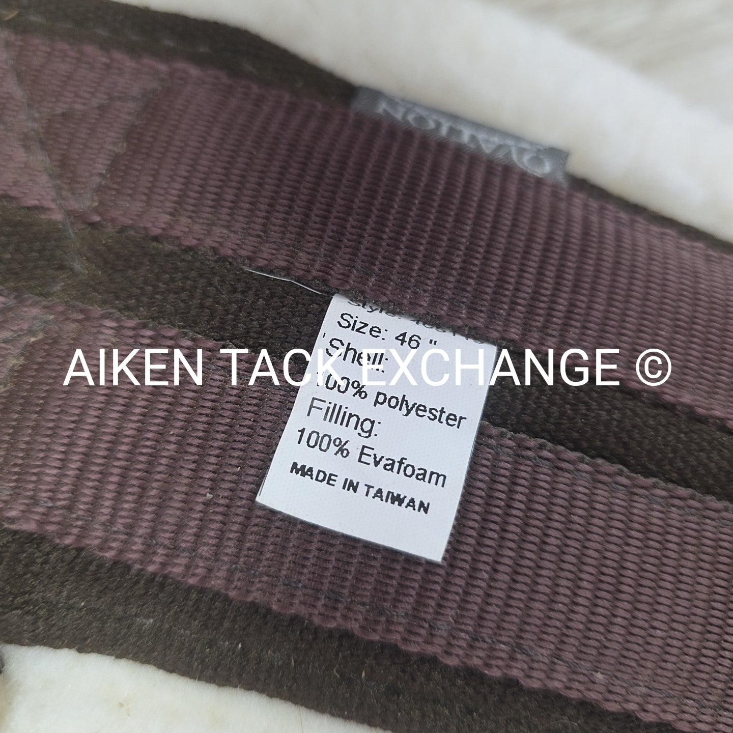 Ovation Fleece Girth with Double End Elastic, Brown, 46"