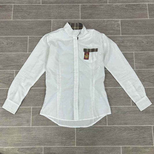 Equine Couture 5/A Baker Long Sleeve Show Shirt, Size X-Small