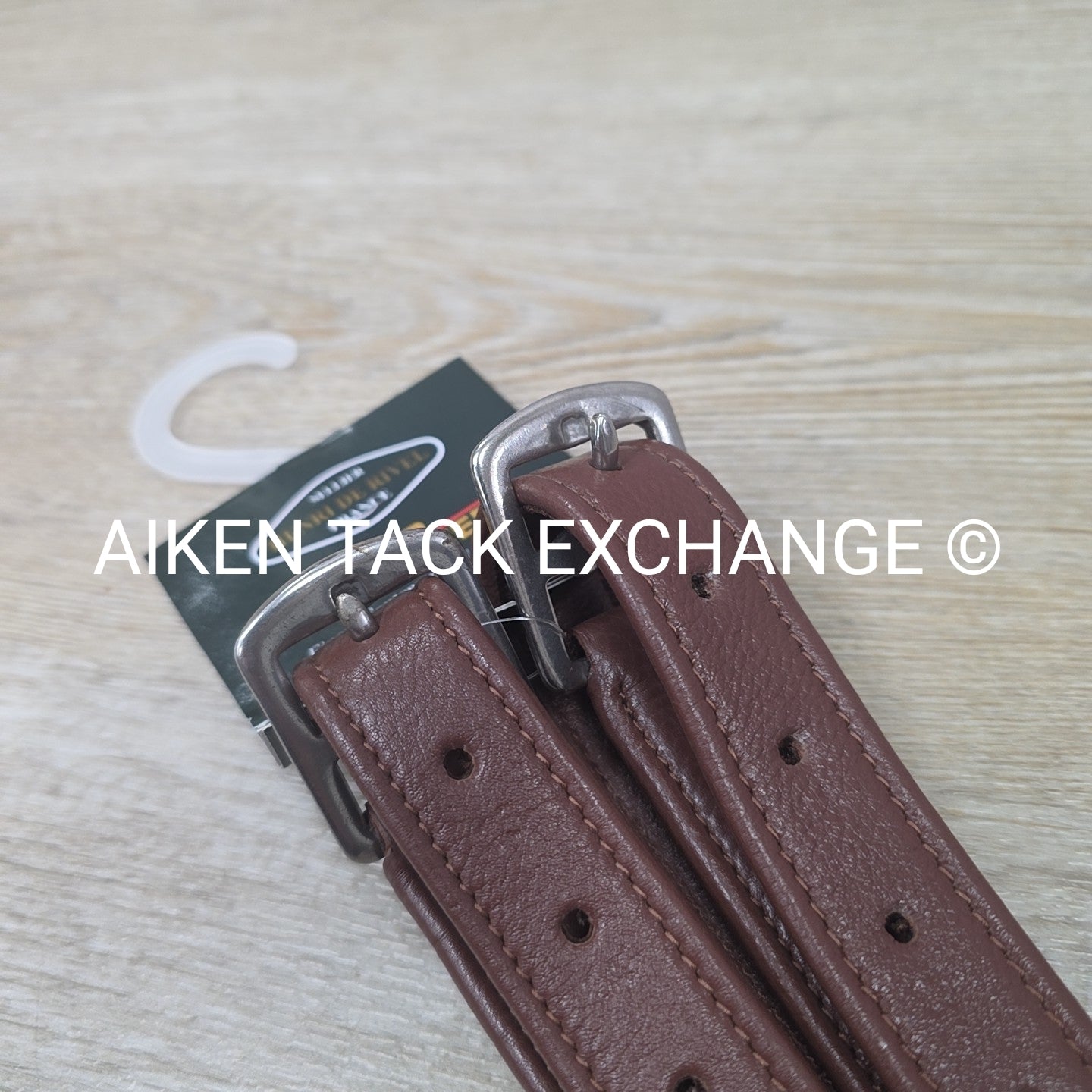 HDR Triple Covered Stirrup Leathers, Australian Nut, 54"