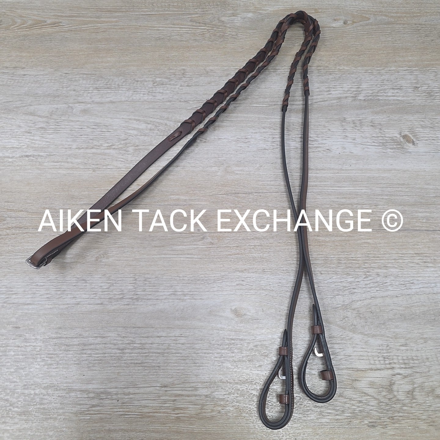 HDR Advantage Plain Raised Bridle with Reins, Oakbark, Size Pony