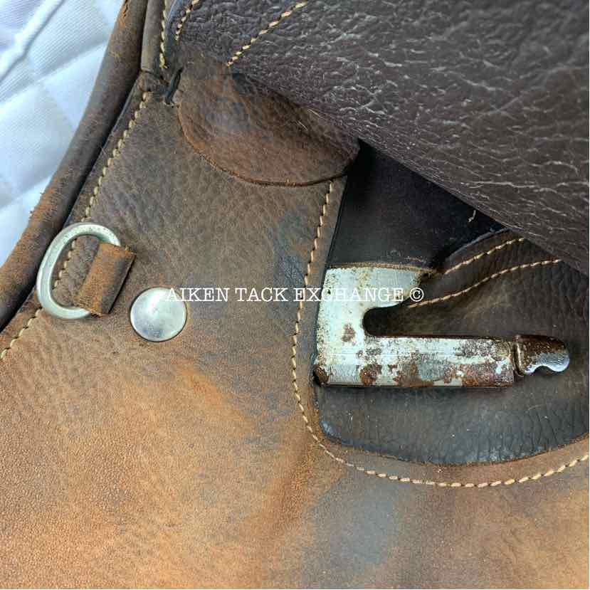 Miguel Acuna American Style Polo Saddle, 18.5" Seat, Medium/Medium Wide Tree, Foam Panels, Buffalo Leather