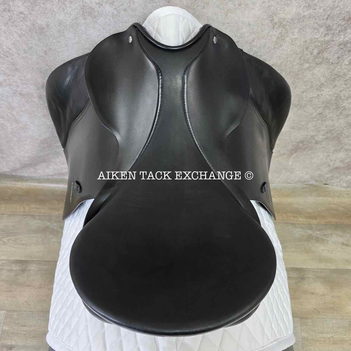 2006 Passier Corona Dressage Saddle, 18" Seat, Long Flap, Medium Wide Tree, Wool Flocked Panels