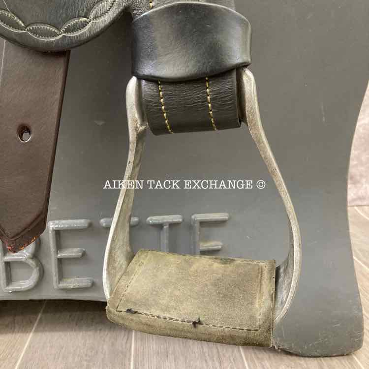 2012 Trevor James Northern Champion Drafter Australian Endurance Saddle, 16" Seat, Wide Tree - Full QH Bars