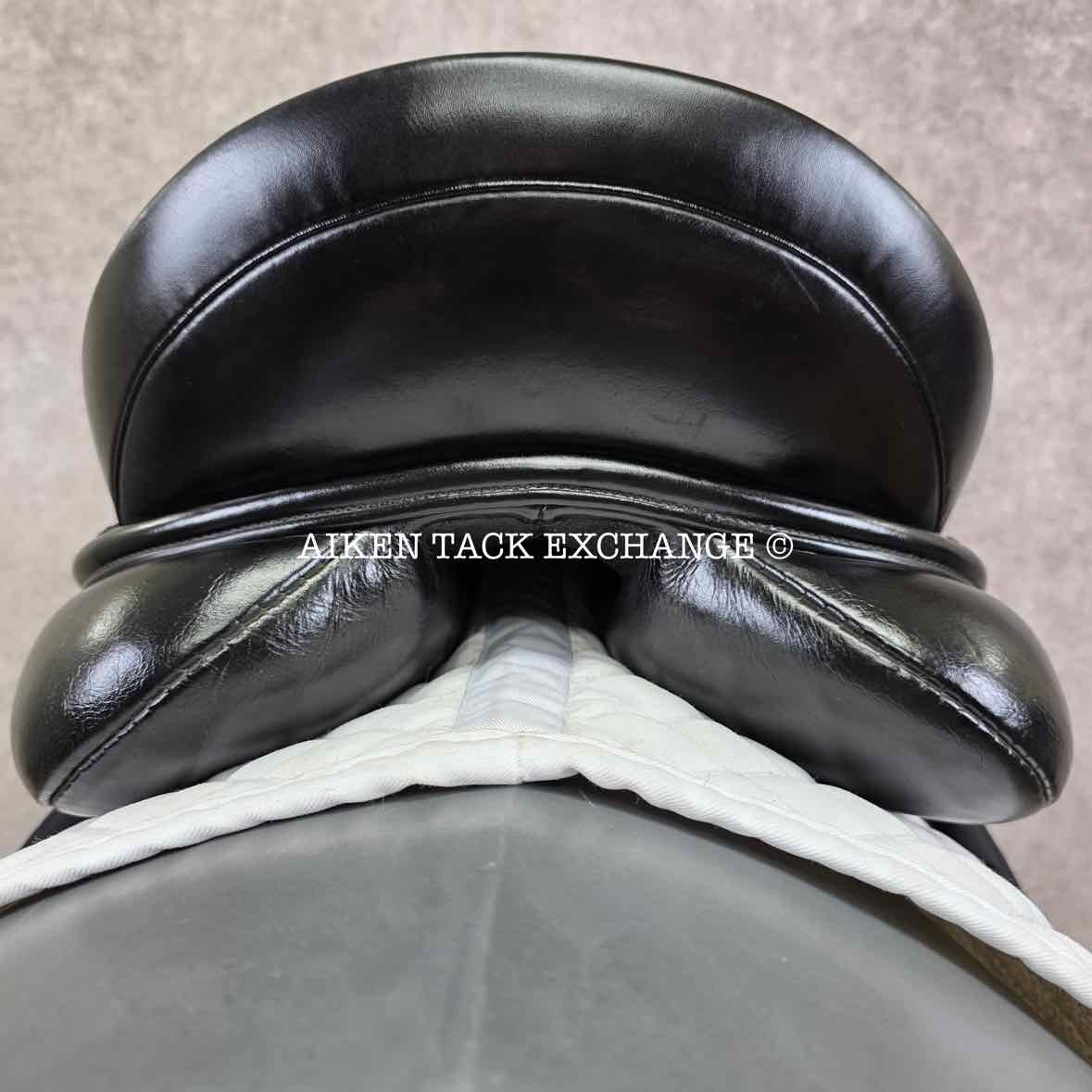 Kay Hastilow Kintbury Dressage Saddle, 18" Seat, Extra Wide Tree, Wool Flocked Panels