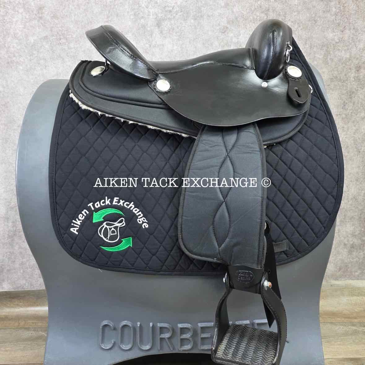 King Series Neutron Marathon Endurance Saddle, 15" Seat, Wide Tree - Full QH Bars