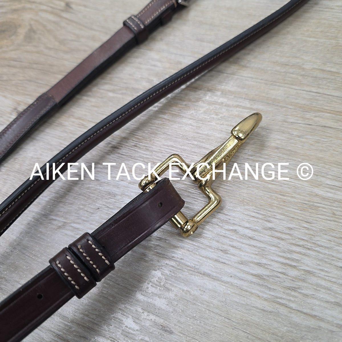 Fancy Stitched Standing Martingale, Brown, Size X-Full