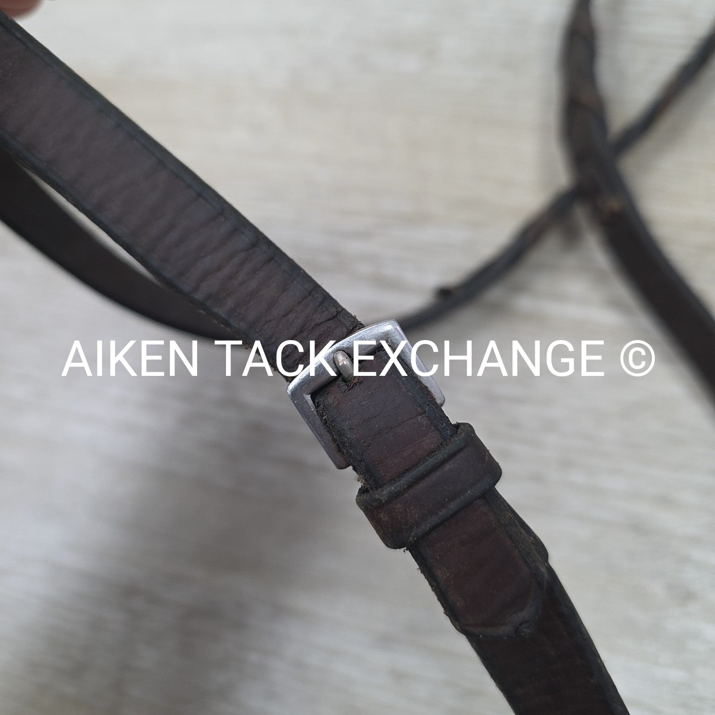 Beval Plain Raised Laced Reins, Brown, 57"