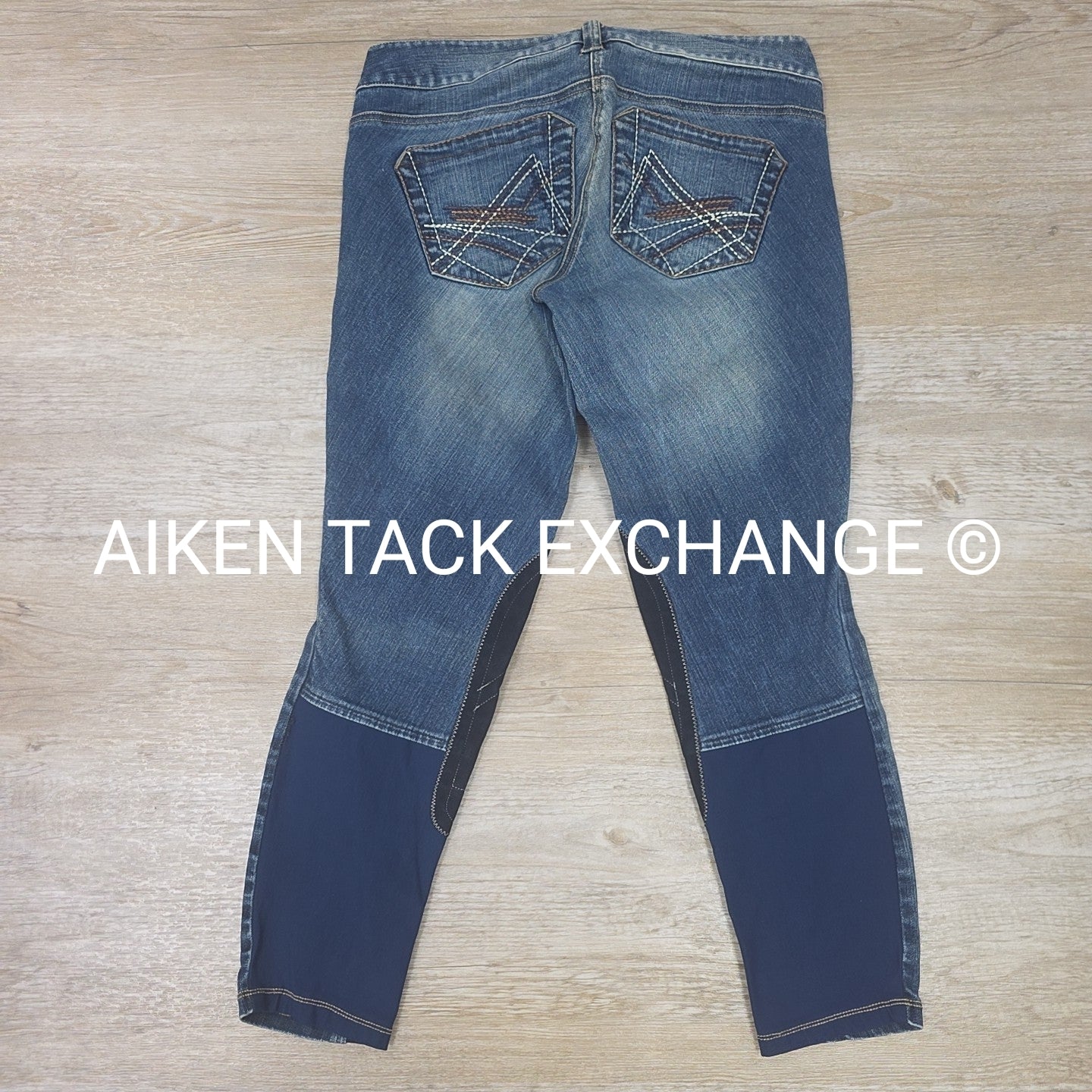 Ariat Denim Knee Patch Breeches, Women's 26R (have blemish)