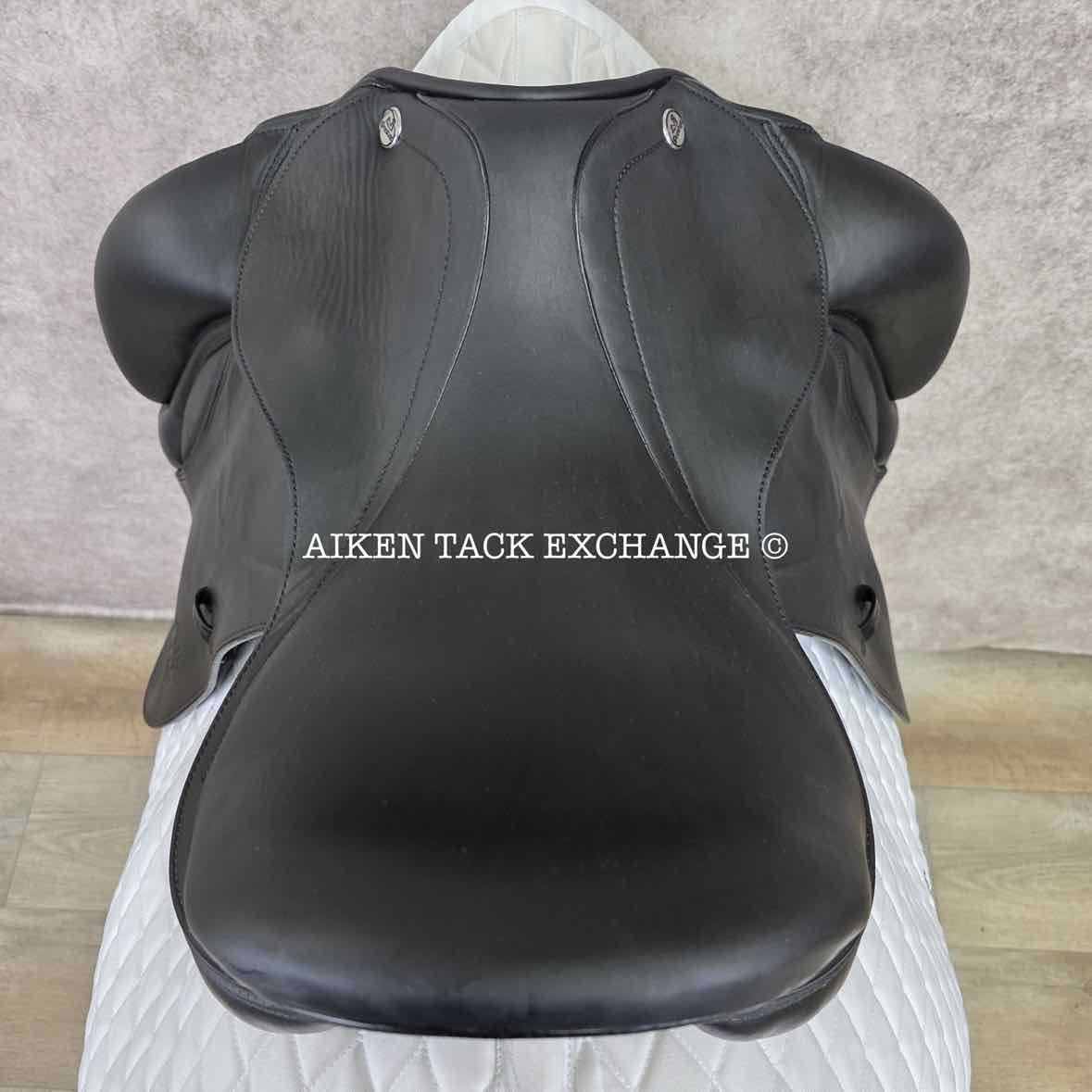 2016 Prestige X-D1D K Zero Monoflap Dressage Saddle, 17" Seat, Wide Tree, Wool Flocked Panels