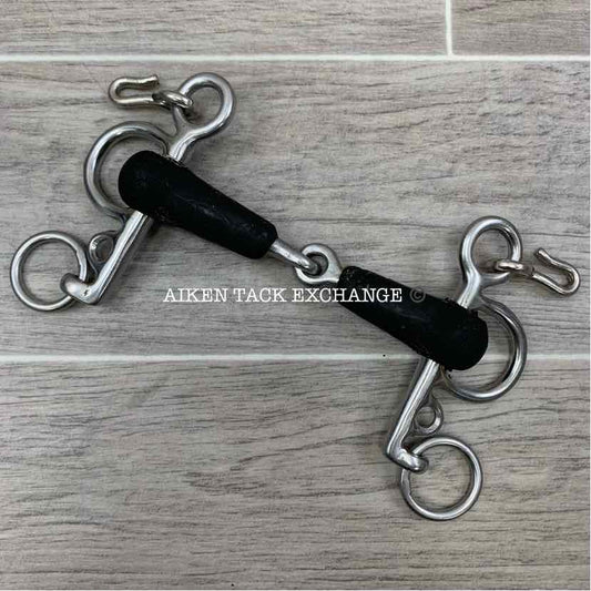 Single Joint Rubber Pelham Bit (has chew marks & blemishes) 4.25"