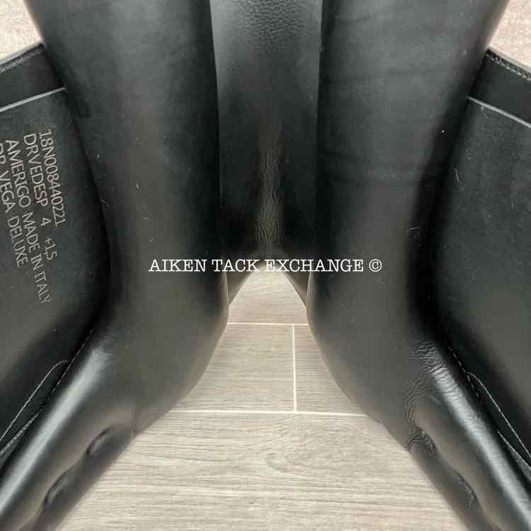 **SOLD** 2021 Amerigo Vega Dressage Deluxe Special Saddle, 18" Seat, Medium Wide Tree, Wool Flocked Panels