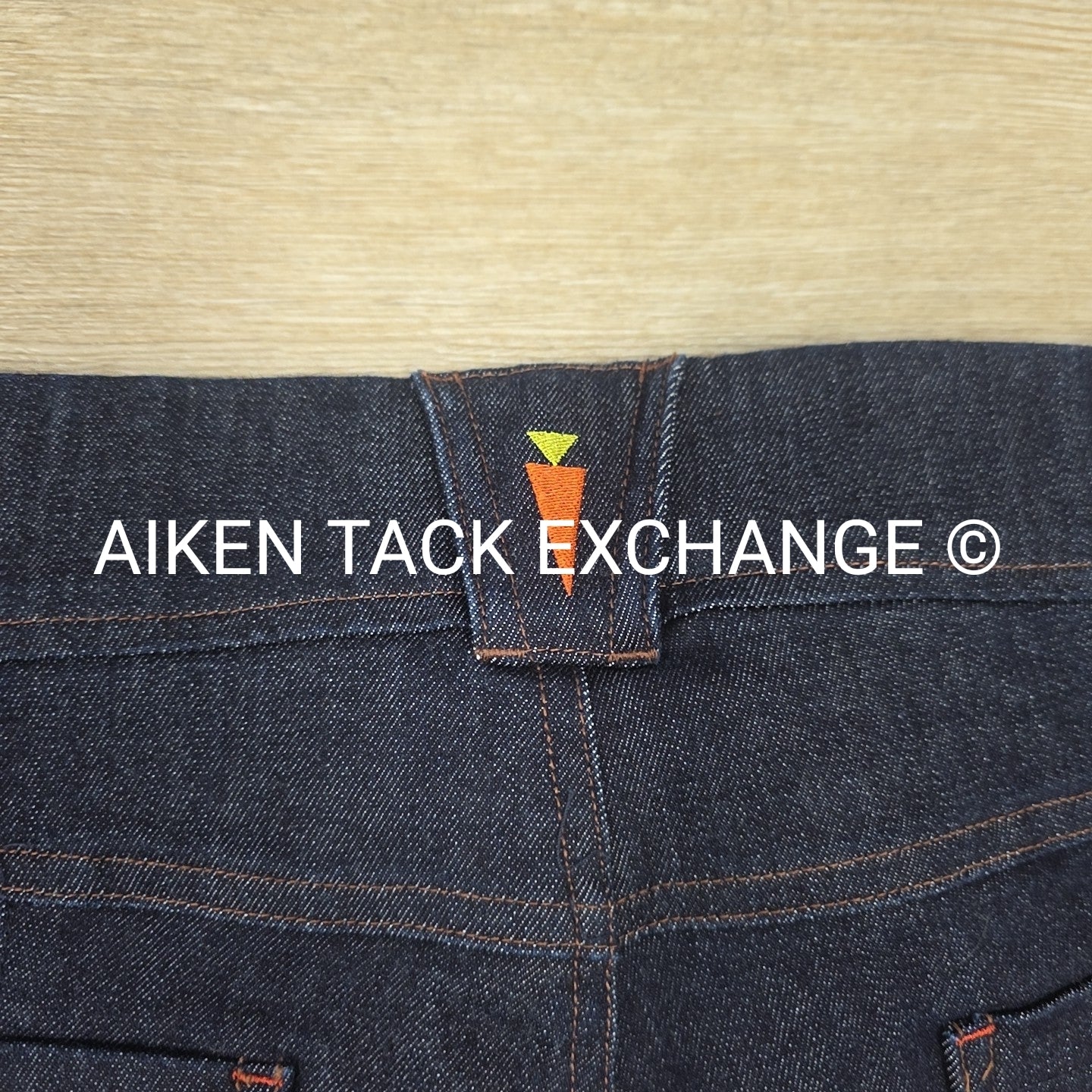 Kerrits Stretch Denim Knee Patch Breeches, Brand New, Women's Medium