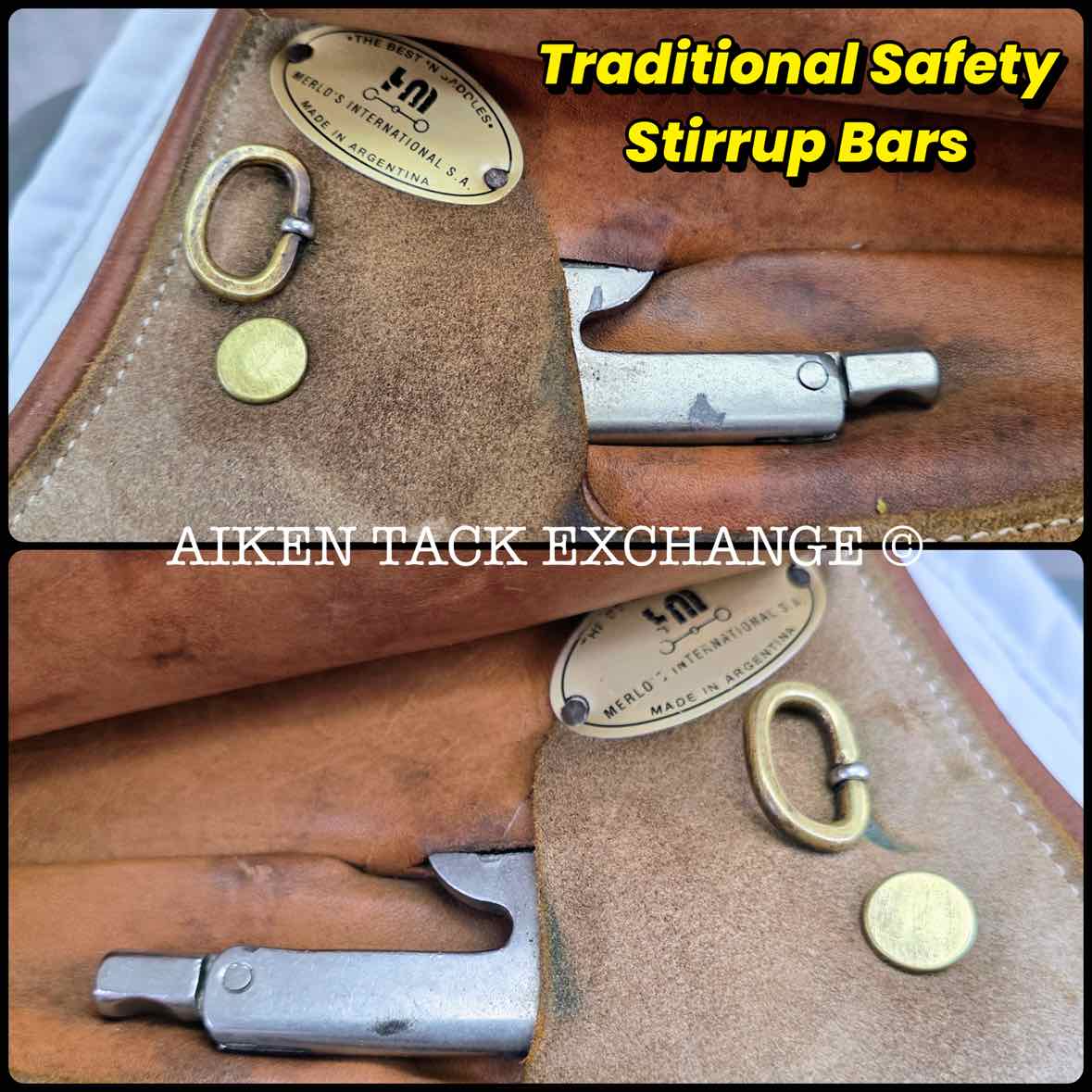 Merlo's American Style Suede Polo Saddle, 19" Seat, Narrow Tree, Foam Panels