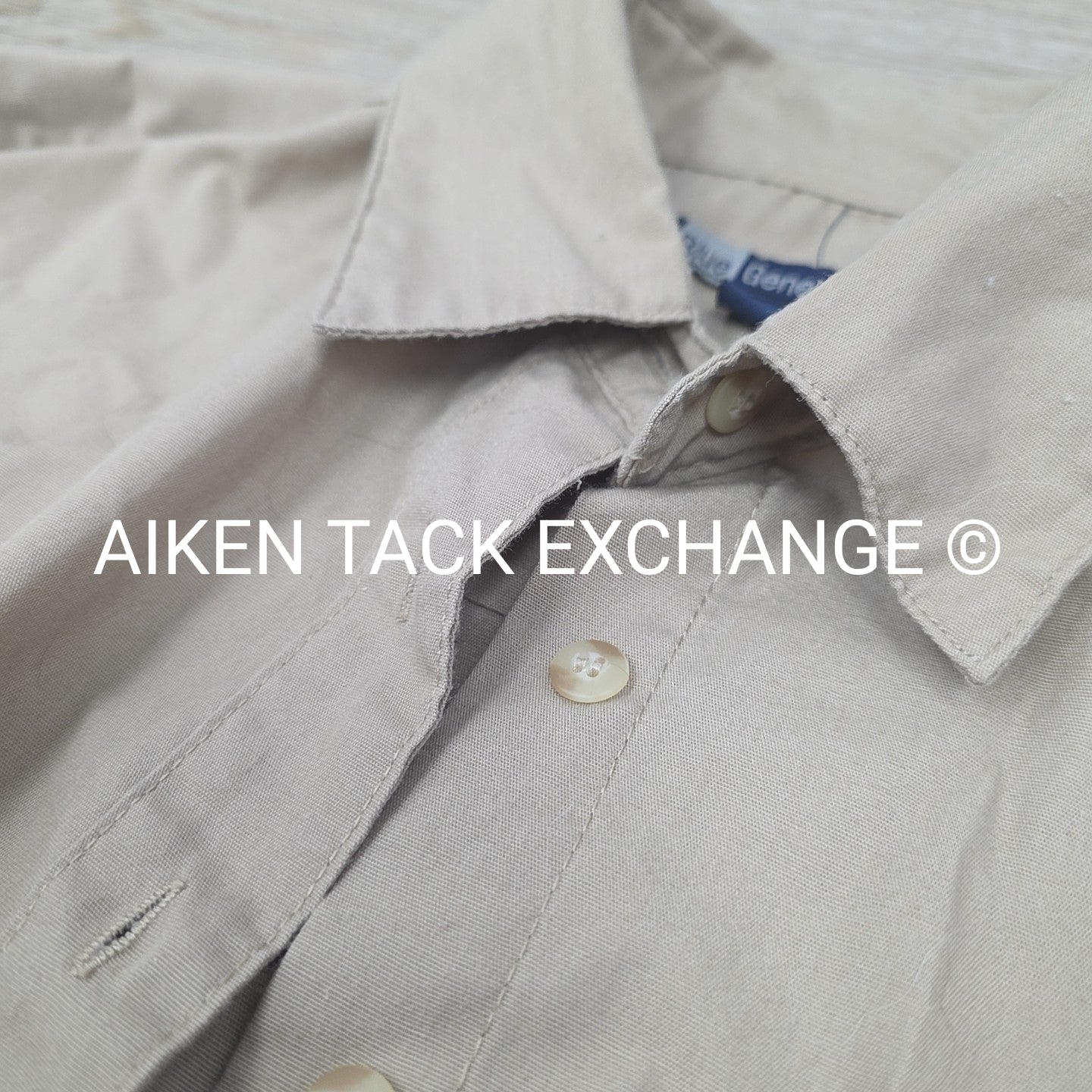 Aiken Hounds Long Sleeve Button Down Top, Size Small