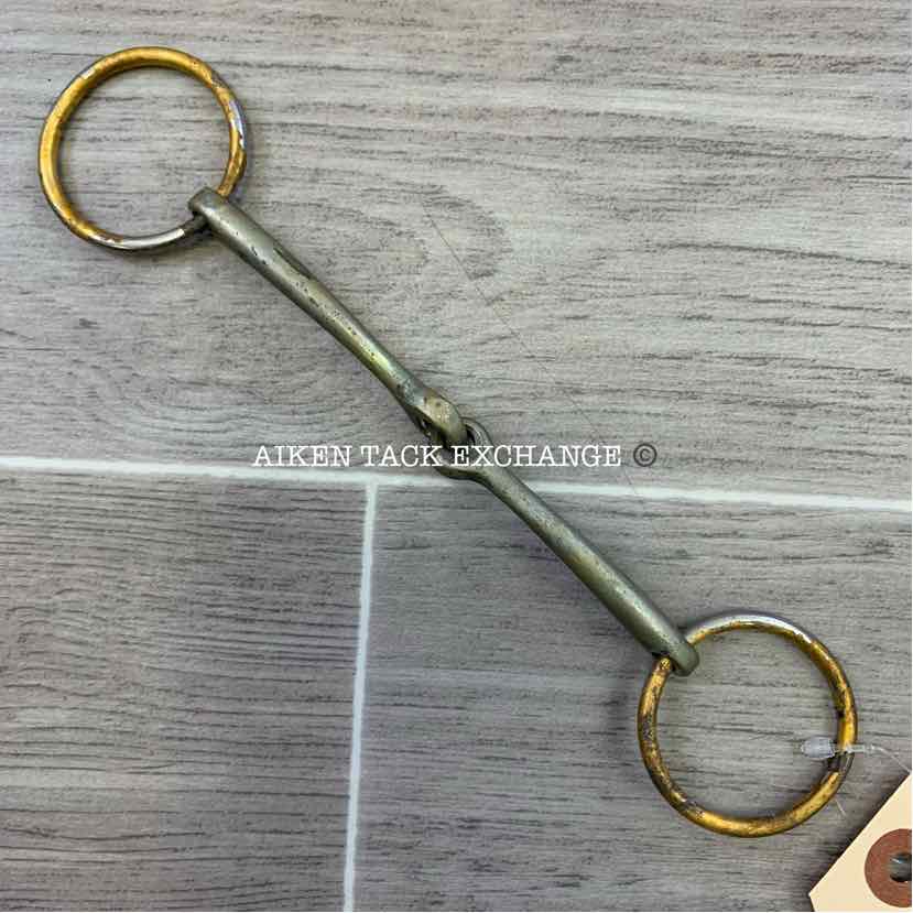 Single Joint Loose Ring Notched Triangle Mouth Bradoon Bit 5"