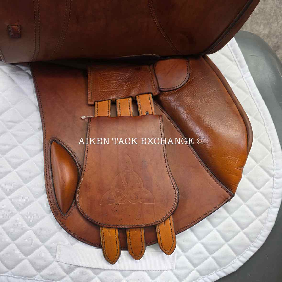 2012 Bliss of London Liberty Jump Saddle, 17" Seat, Medium Wide Tree, Wool Flocked Panels