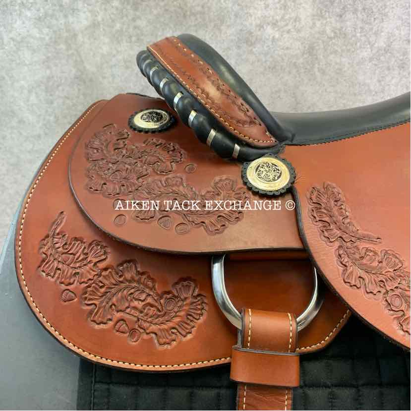 Sugar Creek Saddlery by Rick Mayberry Charles Wilhelm Special Edition Western Saddle, 16.5" Seat, Wide Tree - Full QH Bars