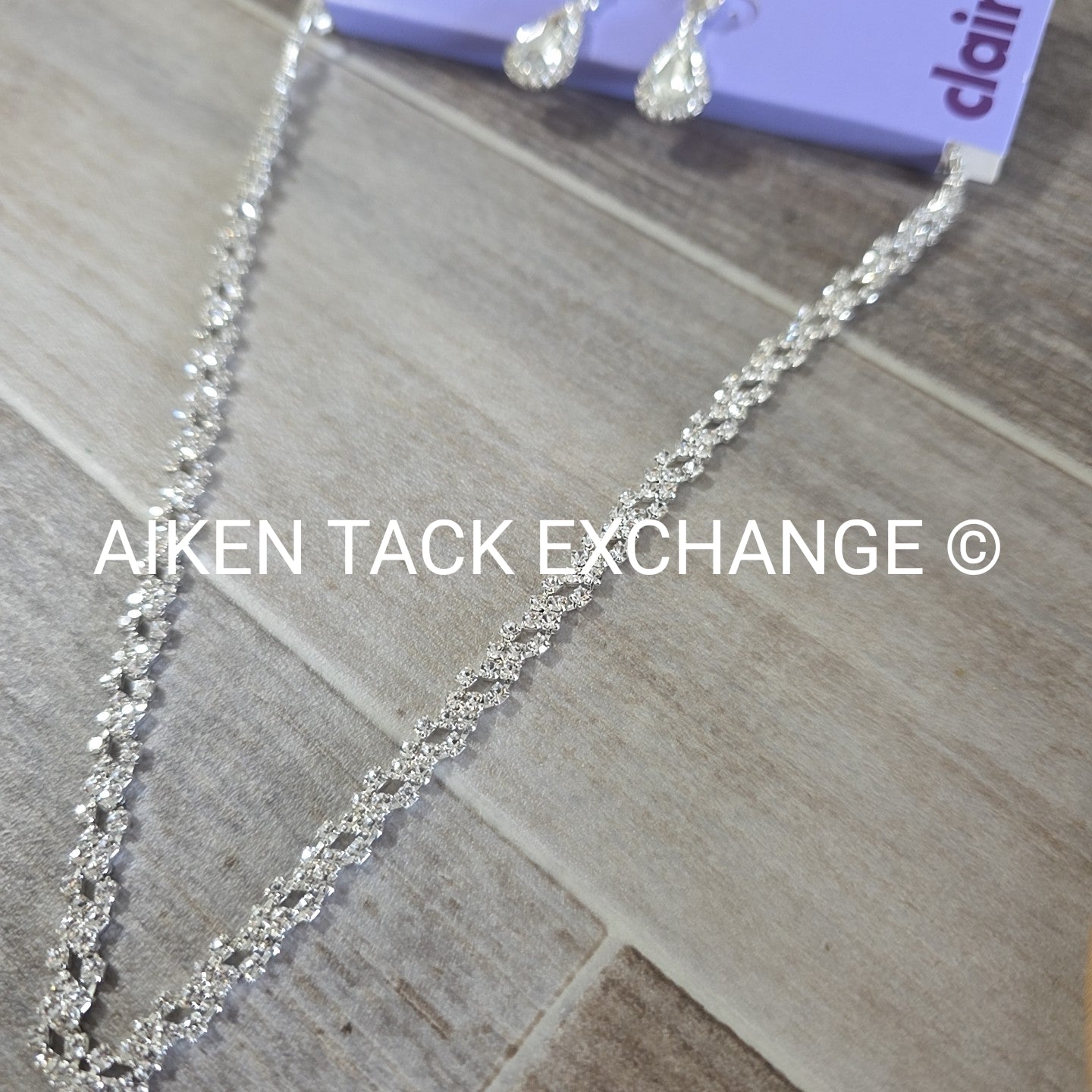 Claire's Bundle - 1 Tiara, 1 Set of Earrings, 1 Necklace