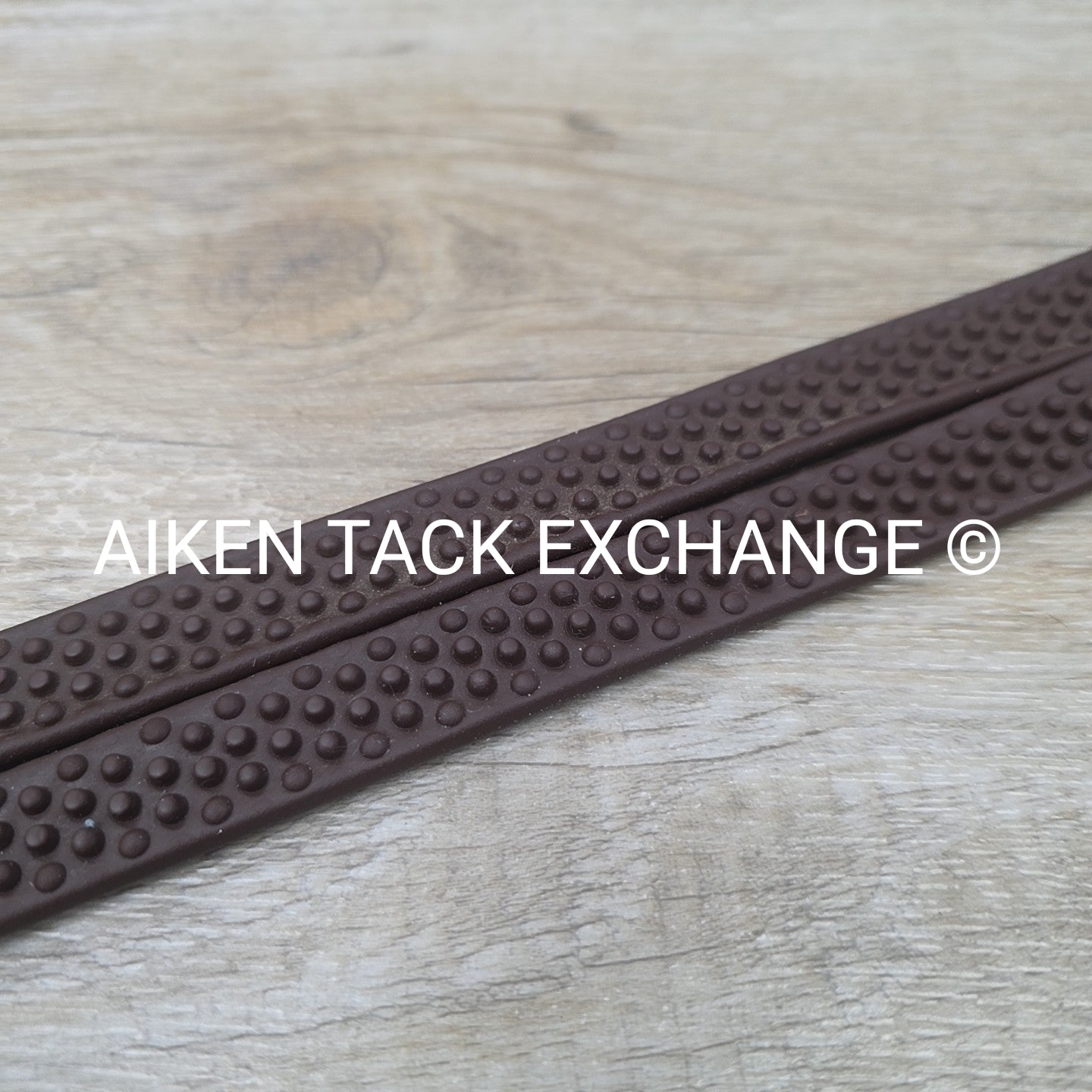 Nunn Finer Super Grip Soft Rubber Reins, Brown, 58"