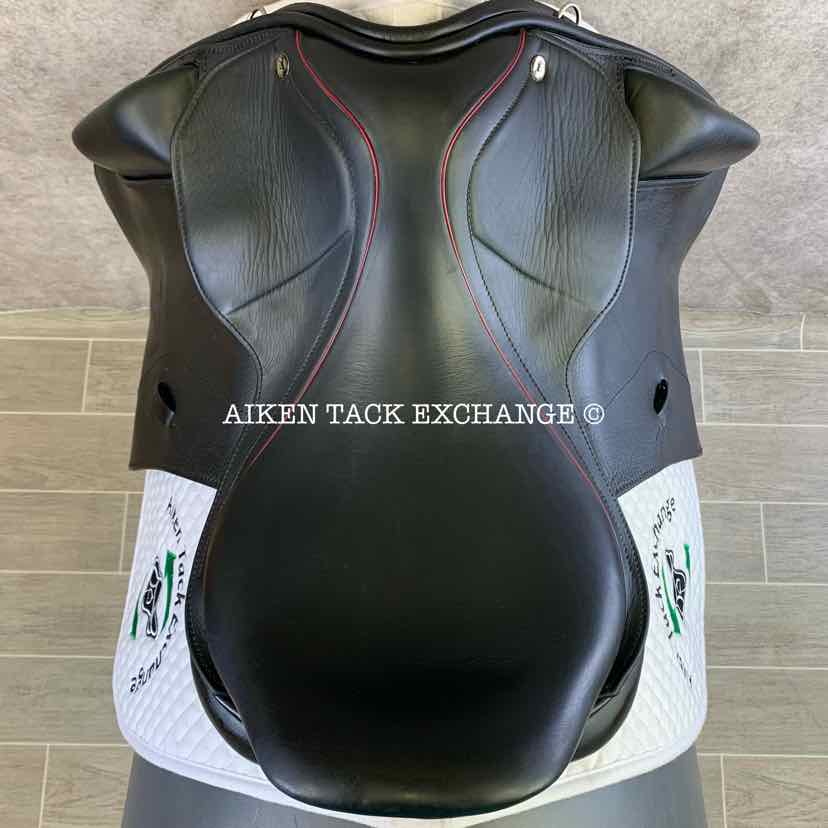 2016 Black Country Dante Dressage Saddle, 18" Seat, Medium Wide Tree, Wool Flocked Panels