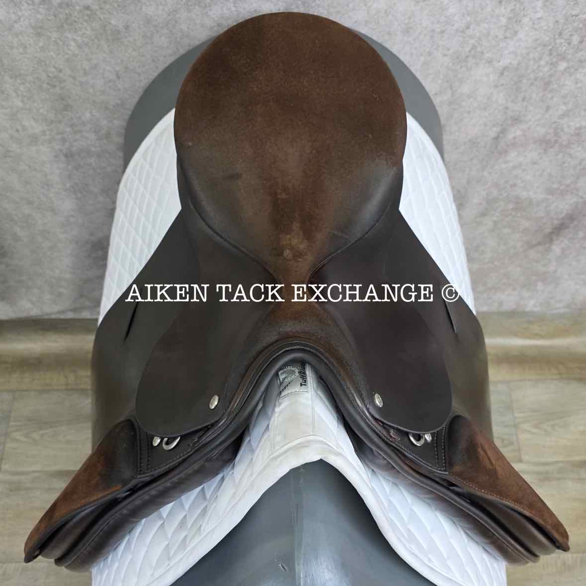 Stackhouse Dressage Saddle, 17" Seat, Medium Tree, Wool Flocked Panels