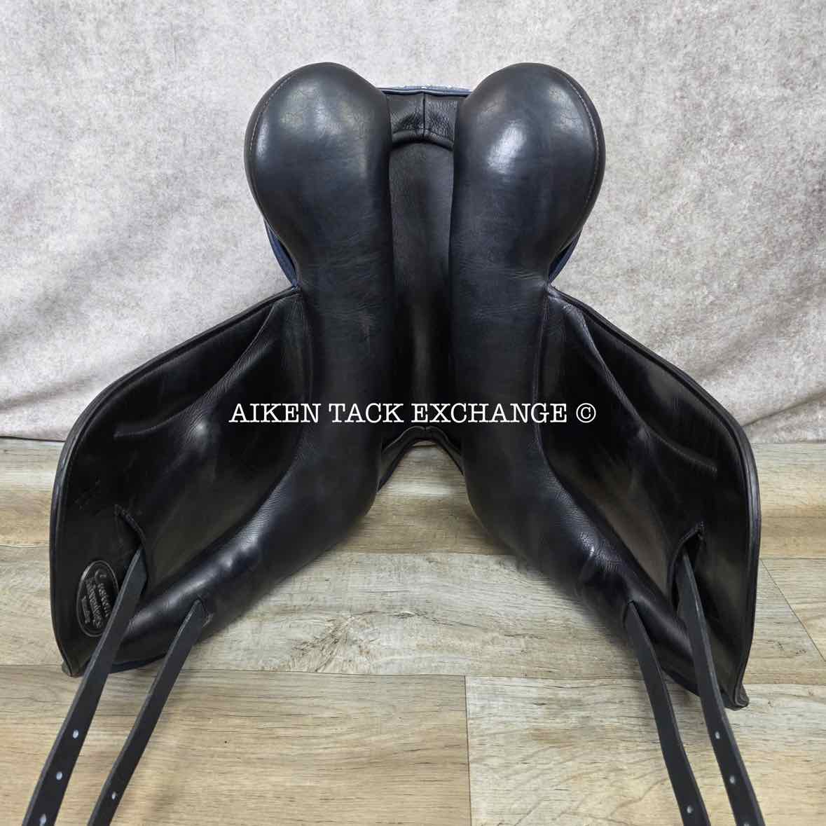 2017 Custom Saddlery Advantage Monoflap Dressage Saddle, 18" Seat - Short Flap, Adjustable Tree, Wool Flocked Panels