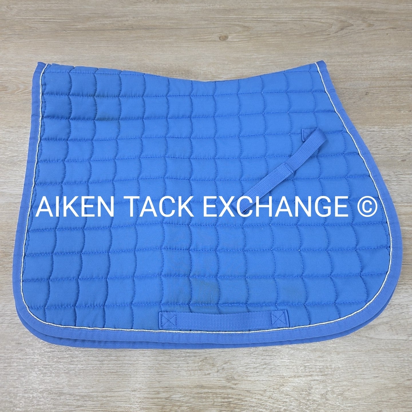Horze All Purpose Saddle Pad, Blue/Silver, Size Full