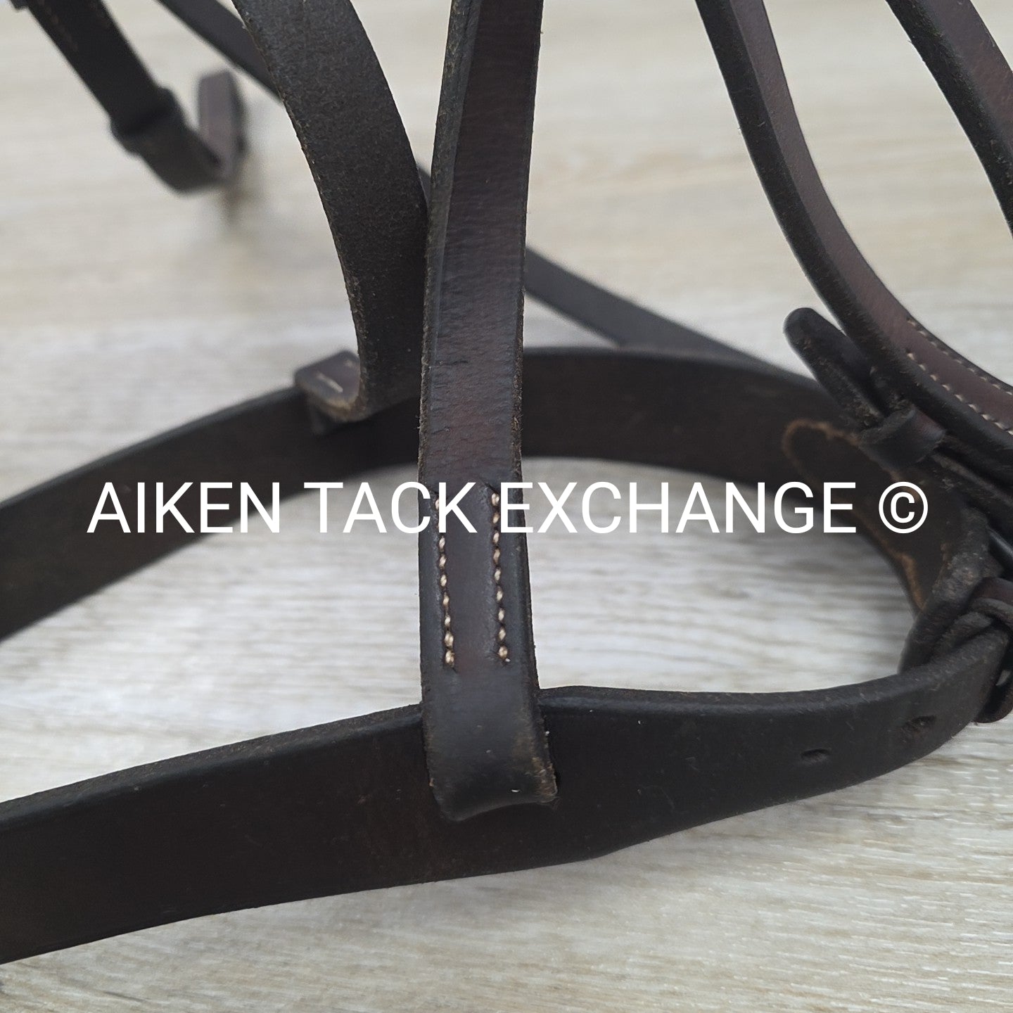 Warwick Flat Hunt Bridle, No Reins, Brown, Size Full