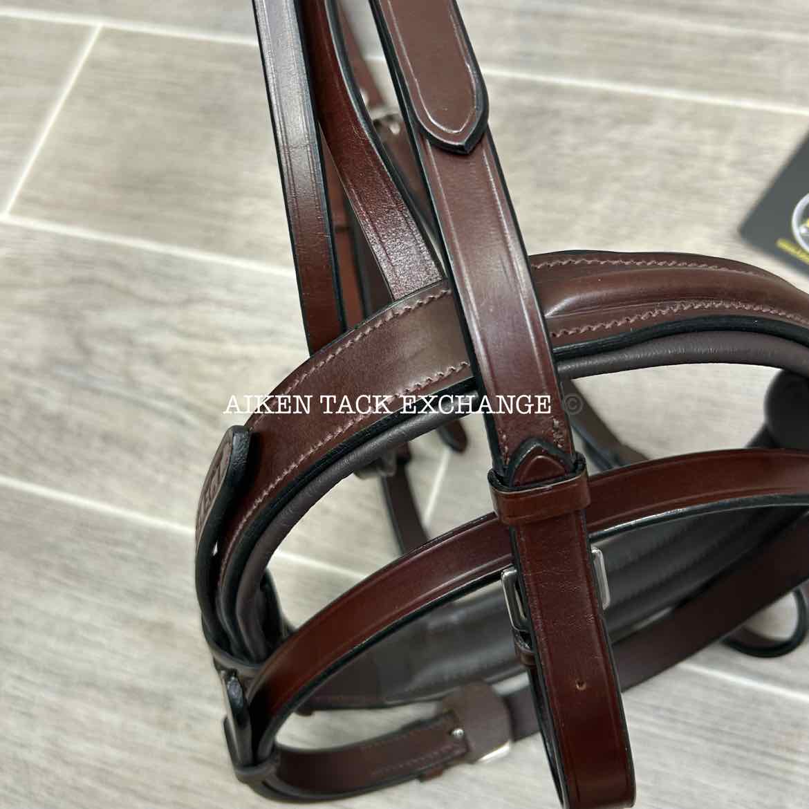 KL Select KL Italia Burghley Bridle with Reins, Brown, Size Full