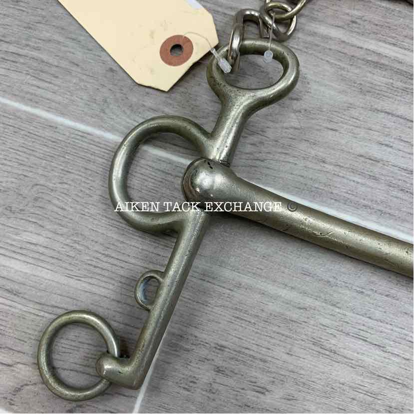 Star Steel Silver Mullen Mouth Polo Pelham Bit 5"