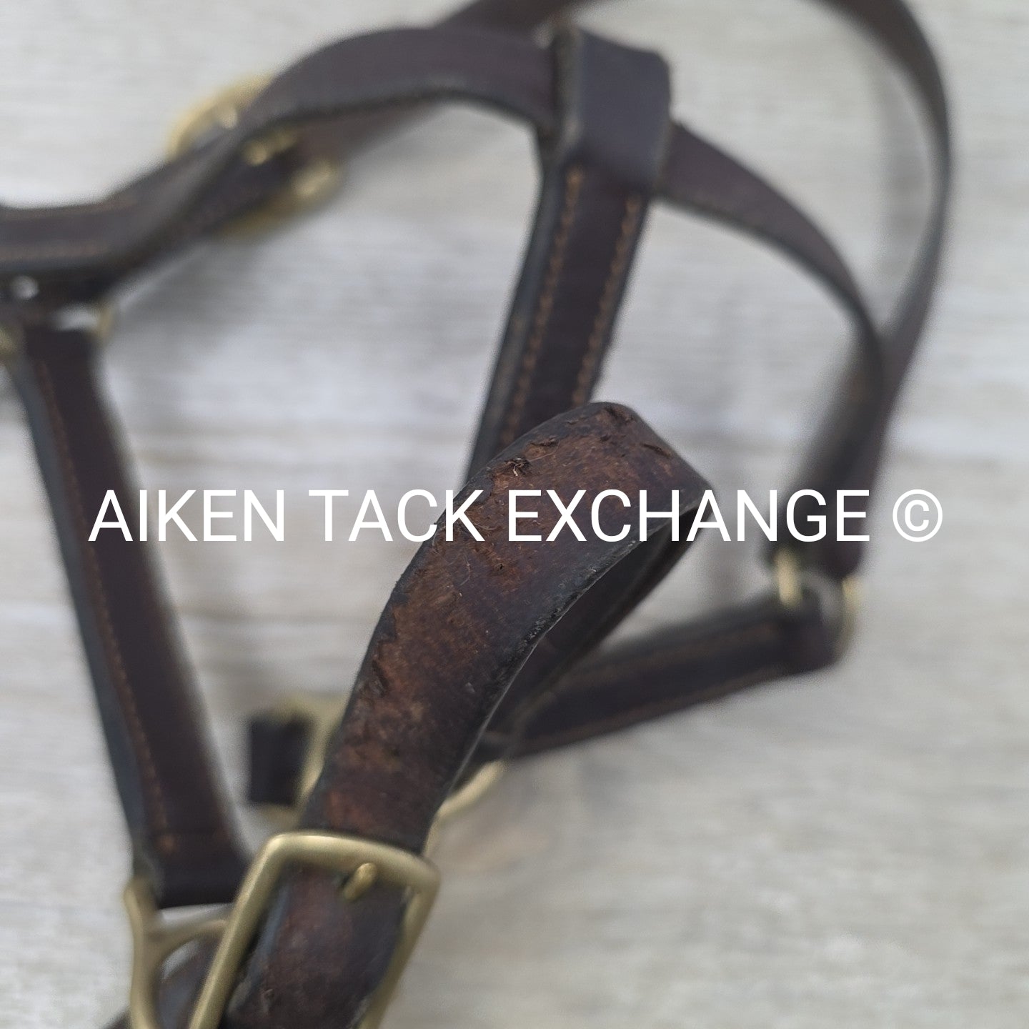 Leather Halter, Brown, Size Pony