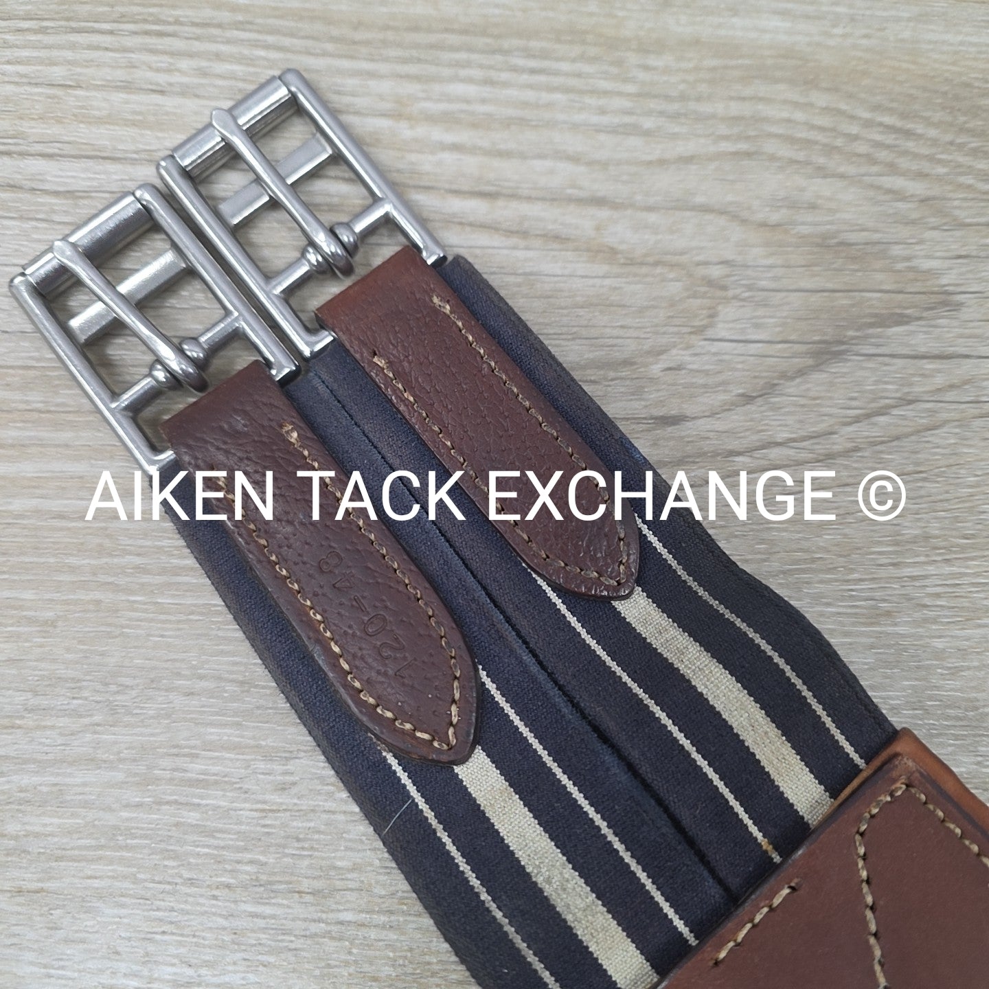 Antares Double End Elastic Girth, Brown, 48"