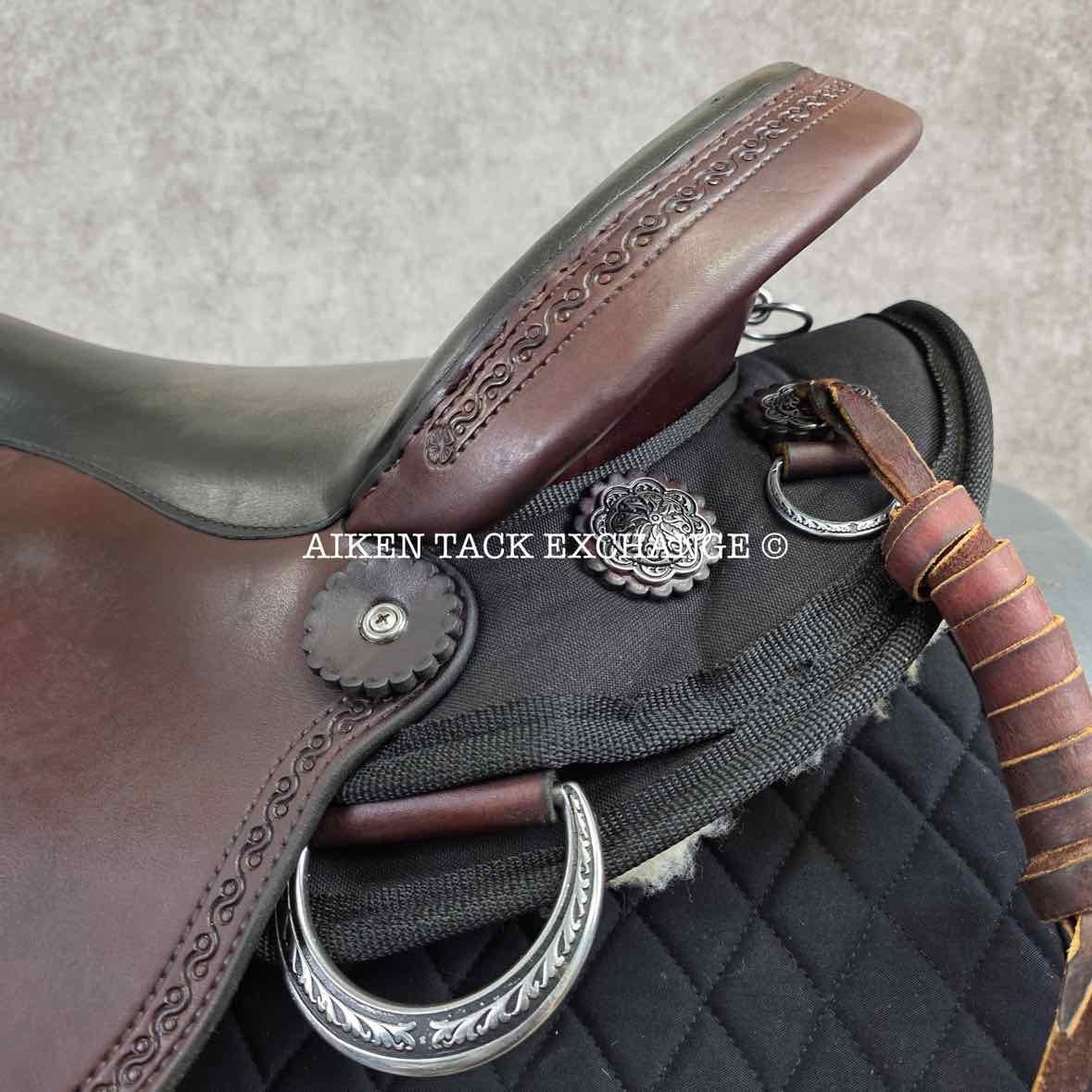 2020 Crest Ridge Saddlery Crusade Lite Western Saddle, 17" Seat, Wide Tree - Full QH Bars