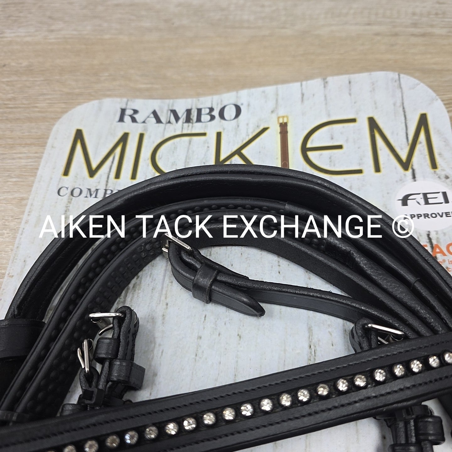 Horseware Rambo Micklem Competition Diamond Bridle, Black, Size Full