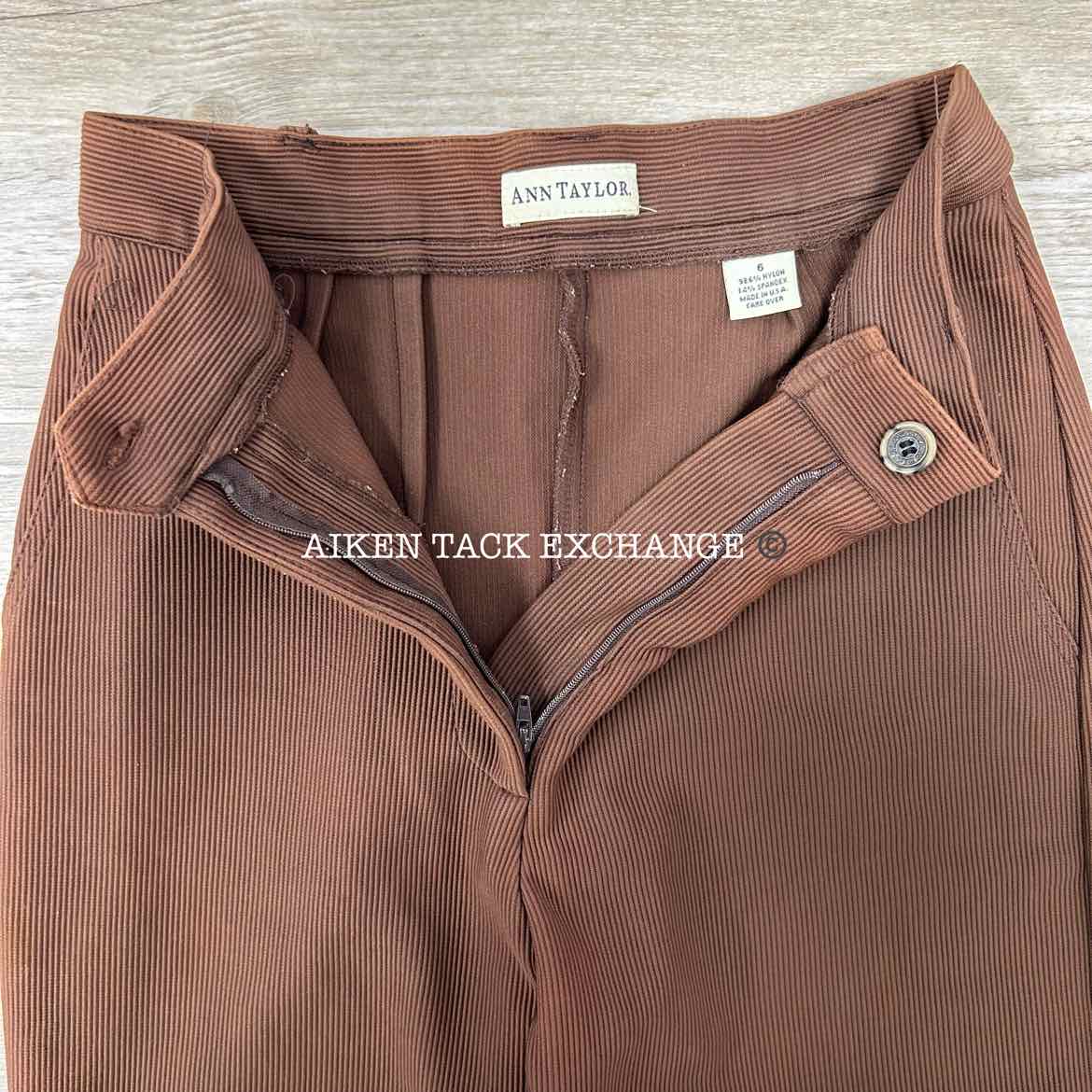 Ann Taylor Ribbed Trousers, Women's 6 (have blemishes)