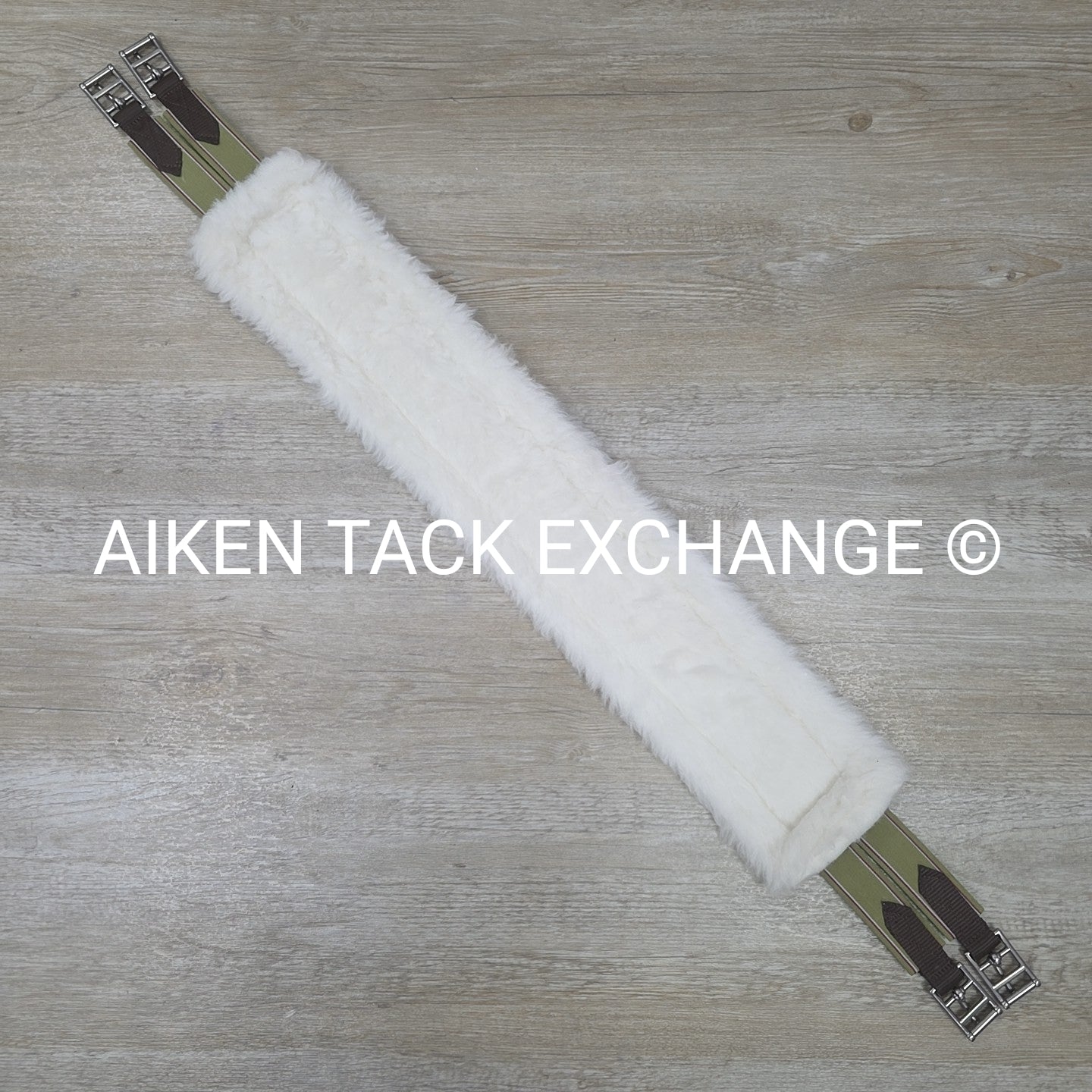 Fleece Girth with Double End Elastic, Brown, 44"