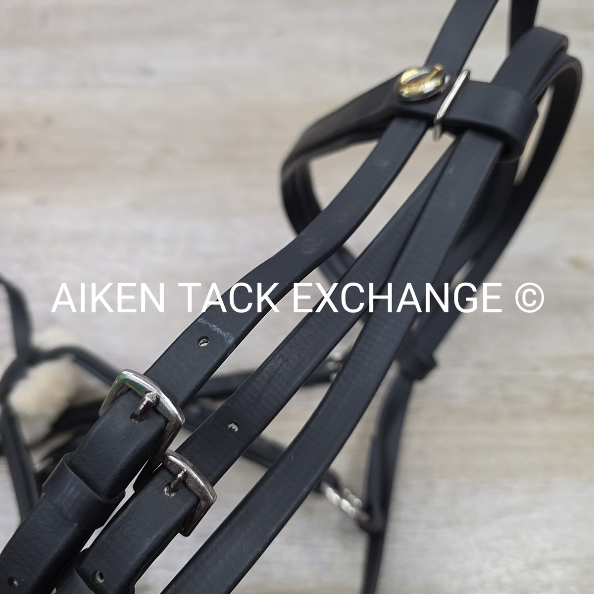 Tekna Synthetic Figure 8 Bridle, No Reins, Black, Size Full