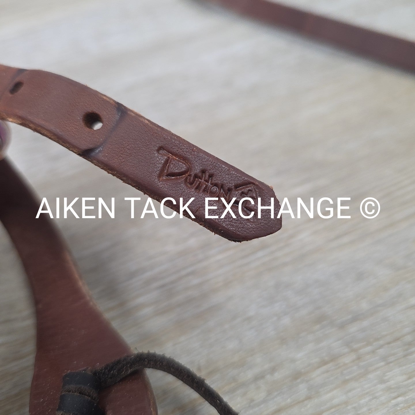 Dutton One Ear Head Stall with Matching Split Reins & Dutton Smooth Broken Port