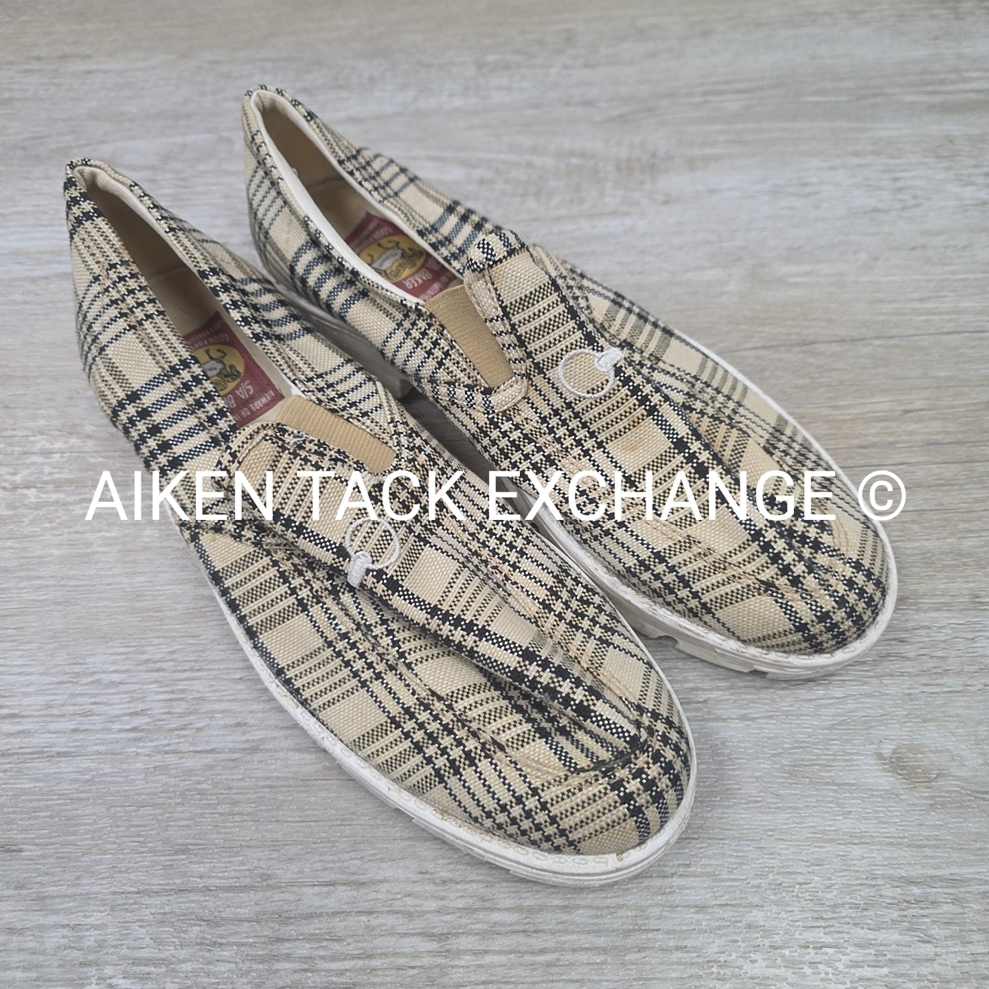 5/A Baker TuffRider Plaid Loafer, Size 11