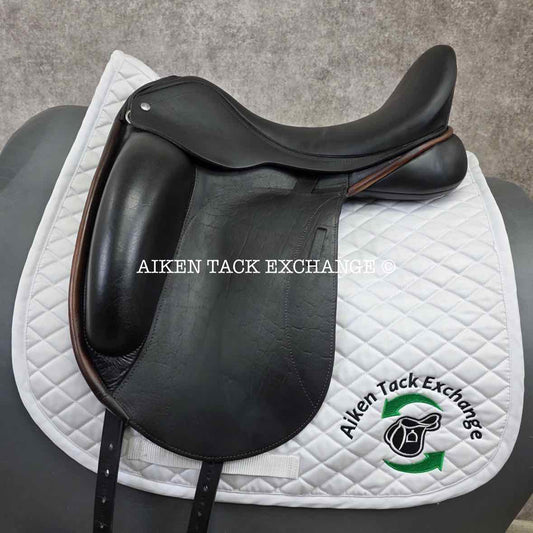 2014 Custom Saddlery Advantage Monoflap Dressage Saddle, 18" Seat, Adjustable Tree, Wool Flocked Panels