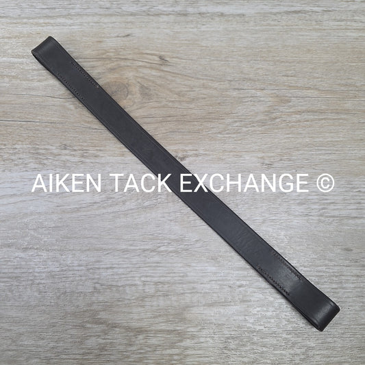 Flexible Fit Flat Plain Fox Hunter Browband, Brown, 15"