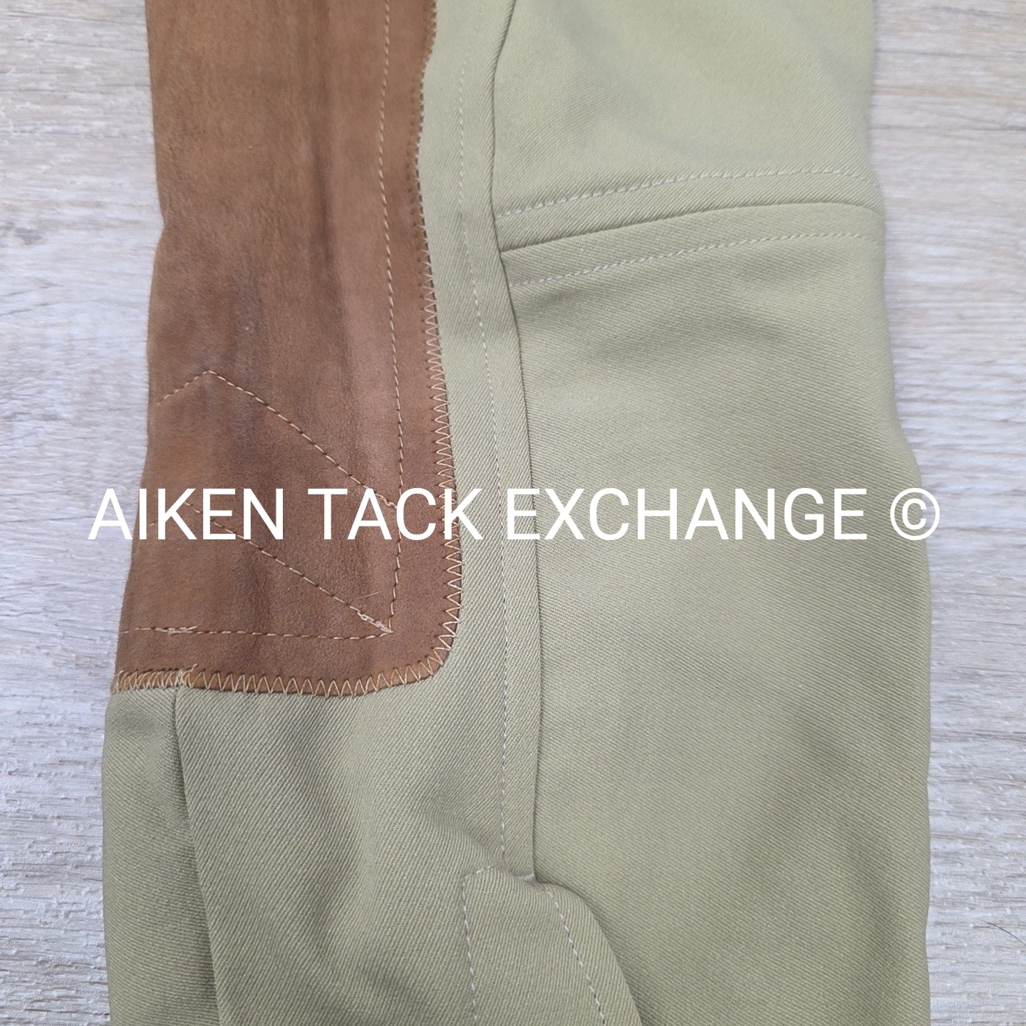 Tailored Sportsman Supreme Hunter Side Zip Knee Patch Breeches, Size 24