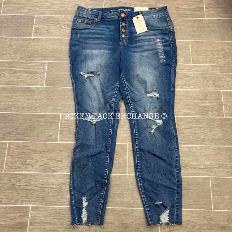 Maurices High Rise Denim Flex Jeggings Jeans, Women's Size 14W Regular